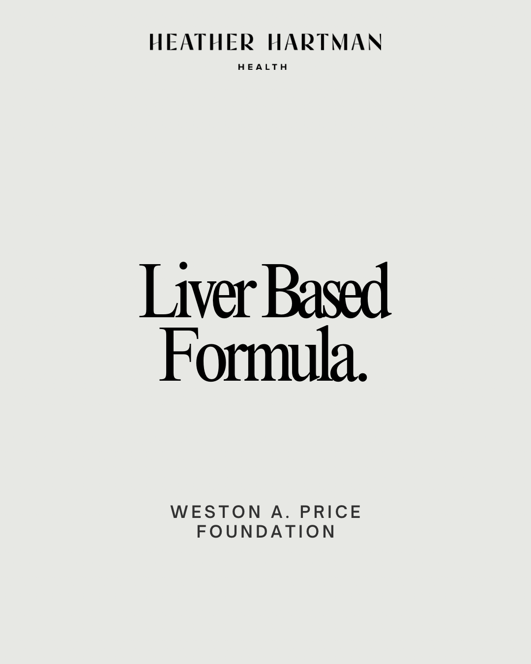 Liver based baby formula Weston a price