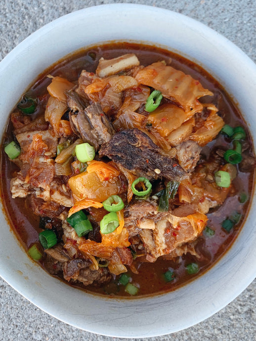 Kimchi Stew with Shredded Beef