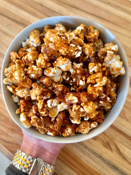 Refined sugar free caramel corn | Heather Hartman Health