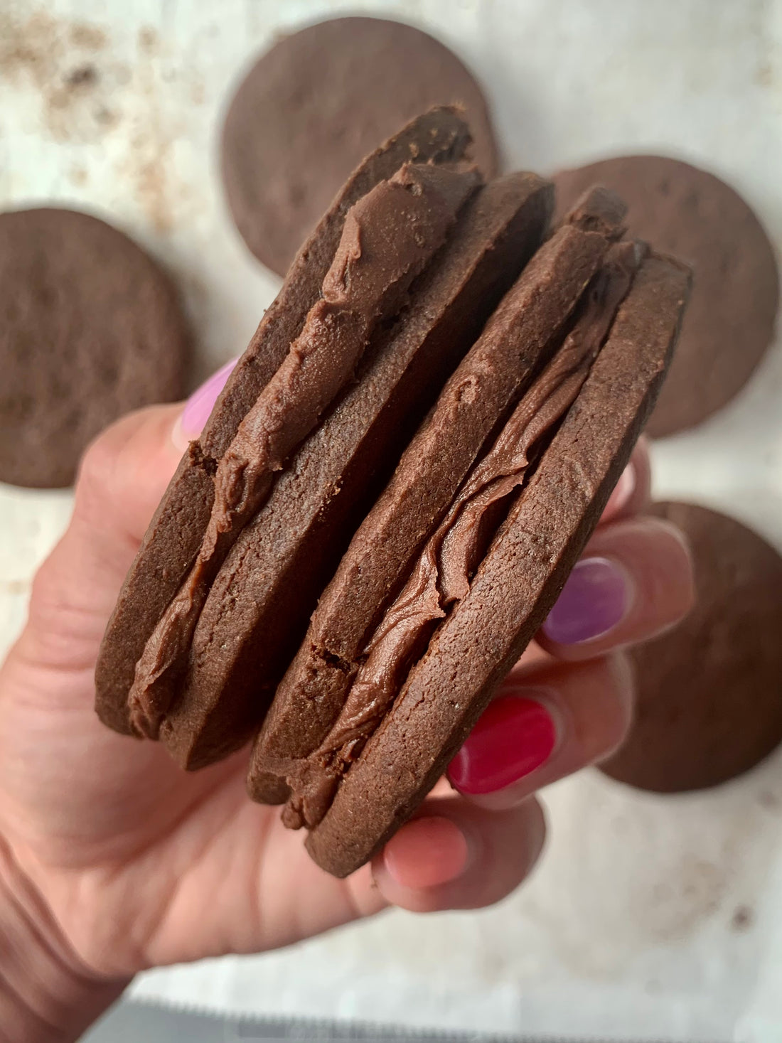 Gluten and Refined Sugar Free Double Chocolate Oreo Cookies | Heather Hartman Health