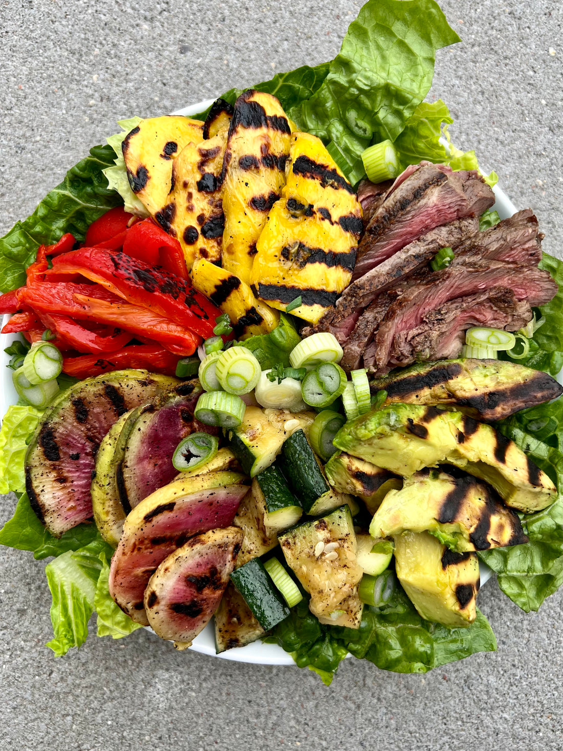 Grilled Steak and Veggie Salad | Heather Hartman Health | Denver Personal Chef | Colorado health coach | boulder health Coach 