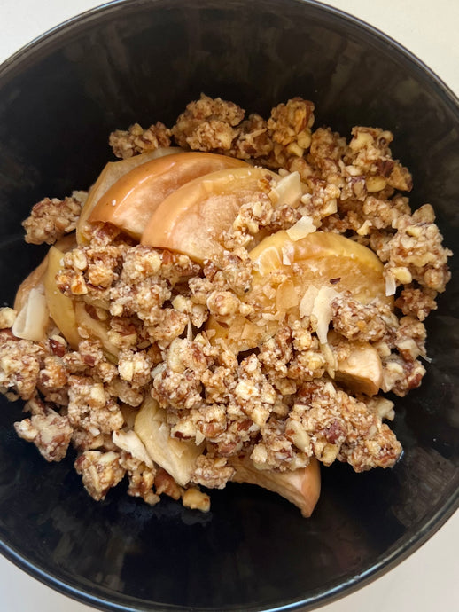 Warm + Cooked Breakfast: Baked Apples + Granola