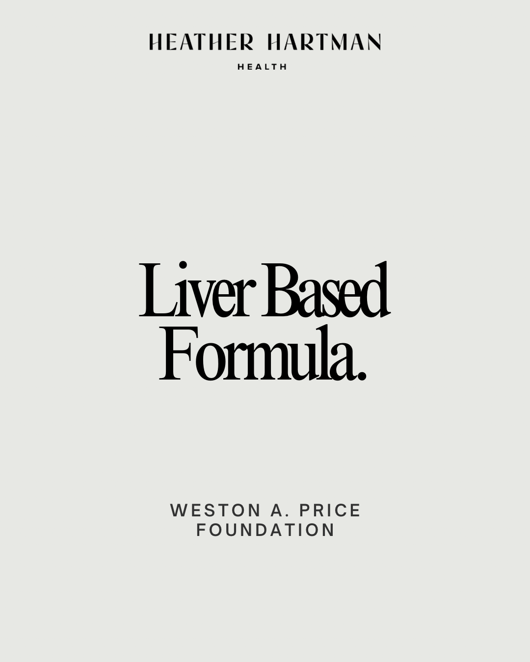 Liver based baby formula Weston a price 