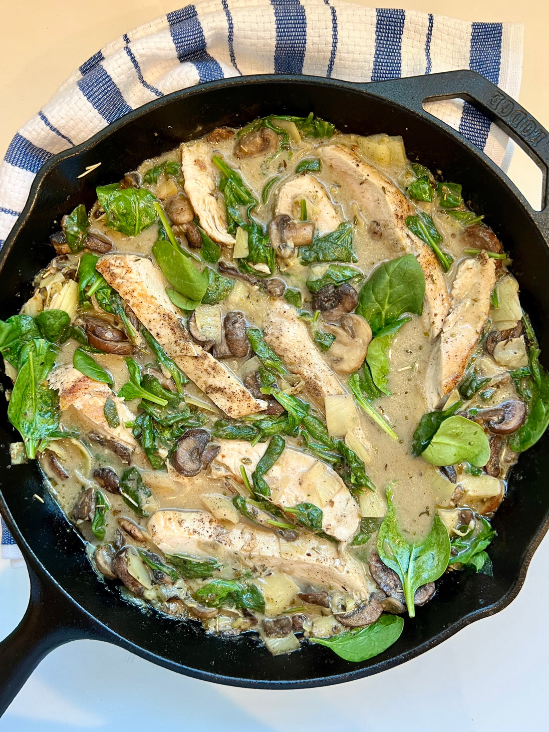 Creamy Mushroom and Artichoke Chicken (DF)